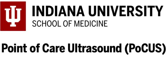 IUSM Point of Care Ultrasound: US Guided Procedures and Vascular Access Banner
